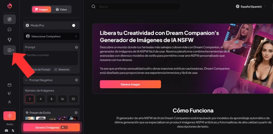 Korak 1 Kliknite na “Generiši“ u levom meniju