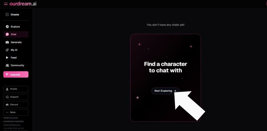 Korak 2 Kliknite na „Počni istraživanje“ da biste izabrali lik