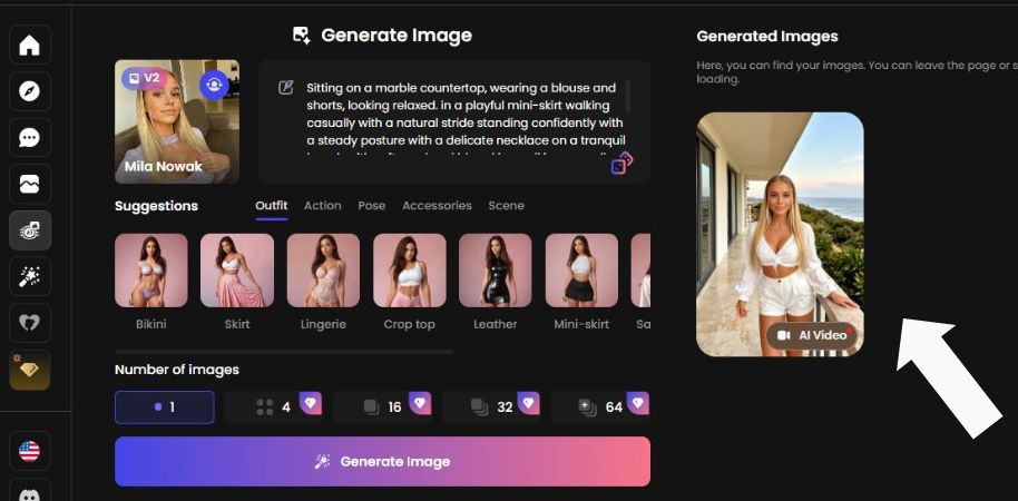 Korak 6 Pregled generisane slike